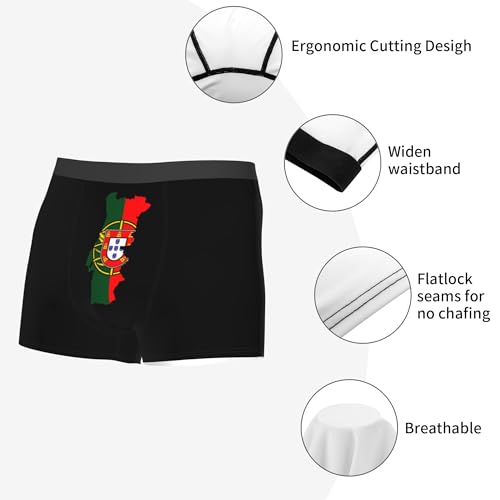CUTEDWARF 2018 Portuguese Flag and map Men's Underwear Boxer Shorts Men Boxer Briefs Mens Printed Brief2