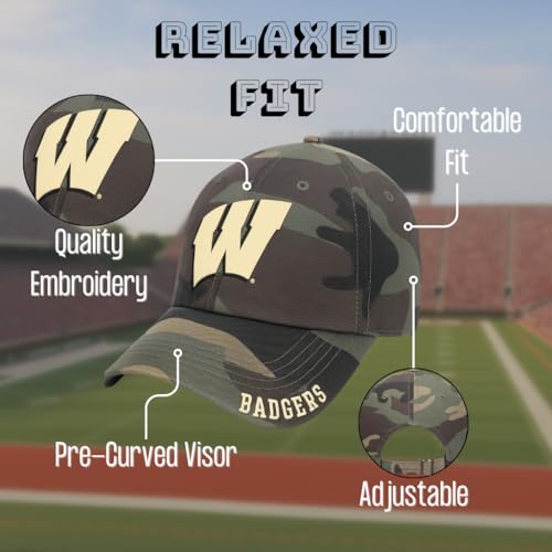 Gorra Ajustable Deportiva C5 Sports Wisconsin Camo miniatura 4