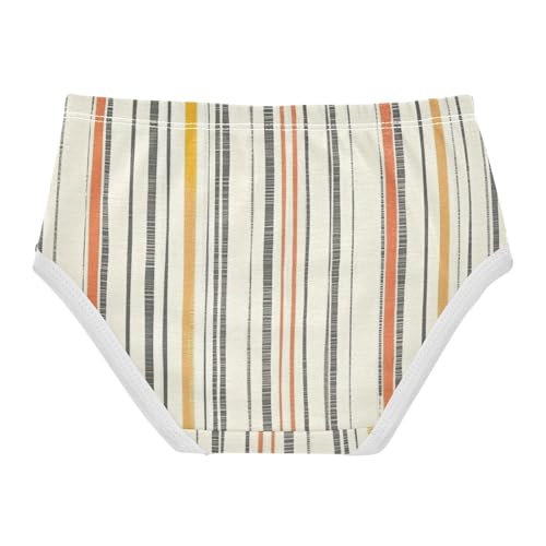 Colorful Striped Breathable Girls' Panties Breathable Underwear for Young Girls in Sizes 2T,3T, 4T, 5T, 6Y and 8Y2