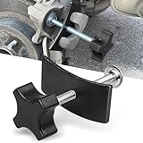 icykale 1 PC Automotive Brake Pad Disassemble Assembly Tool, Four-corner Cross Twist Handle Thick Alloy Brake Piston Brake Cylinder Eject Tool, Disc Brake Wheel Cylinder Adjustment Wrench (Black)