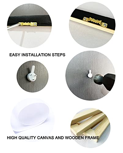 Xdtiopimy Wild Animal Wall Art Decor Cute Baby Highland Cow Eating Wildlife Wall Art Poster Best Gift For Yourself And Friends Modern Family Bedroom Decor Posters Framed Ready To Hang 12X18 Inchs #TOP5