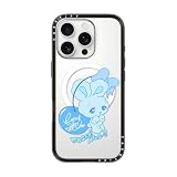 CASETiFY コンパクト iPhone 16 Pro ケース [MagSafe対応/薄型 軽量/耐衝撃] - Feelin' Blue? - クリア ブラック