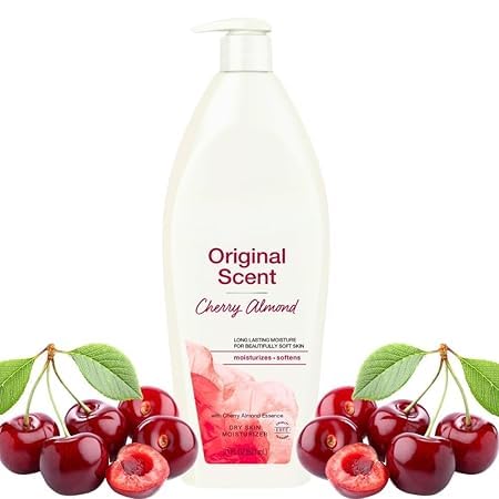 Cherry Almond Body Lotion Original Formula Moisturizer for Dry Skin 21 oz