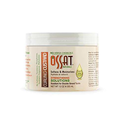 Curling Custard Ossat Naturals 12oz pour sculpter des boucles sans effet carton