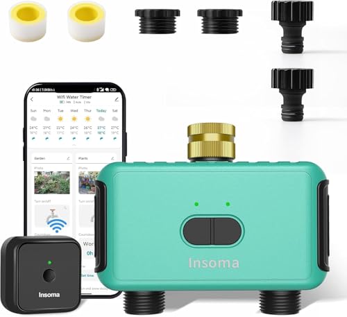 Smart Hose Watering Timer with Wi-Fi Hub, Automate Water &