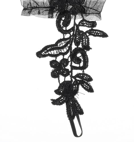 Long Lace Gloves for Women - Black Gloves Lace Sheer Tulle Mesh Wedding/Prom/Costume Party Glove Elegant Vintage Style Accessories3