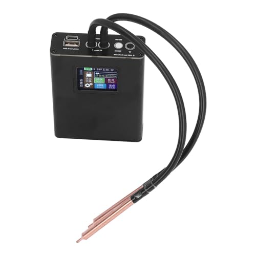Mini Spot Welder Kit, For 0.25mm Sheet Metal DIY Mini Spot Welder Kit Portable LCD Display with 5000mAh Rechargeable Battery, Tools