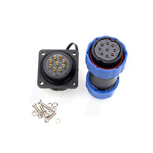 HangTon Connect HE29 9 Pin Connector Aviation Waterproof IP68 Plastic Circular 4 Screw - Image 2