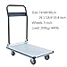 Platform Truck Folding Platform Truck Aluminum Alloy Hand Cart with Wheels and Foldable Handle Push Trolley for Parcel Tools Moving Flatbed Cart