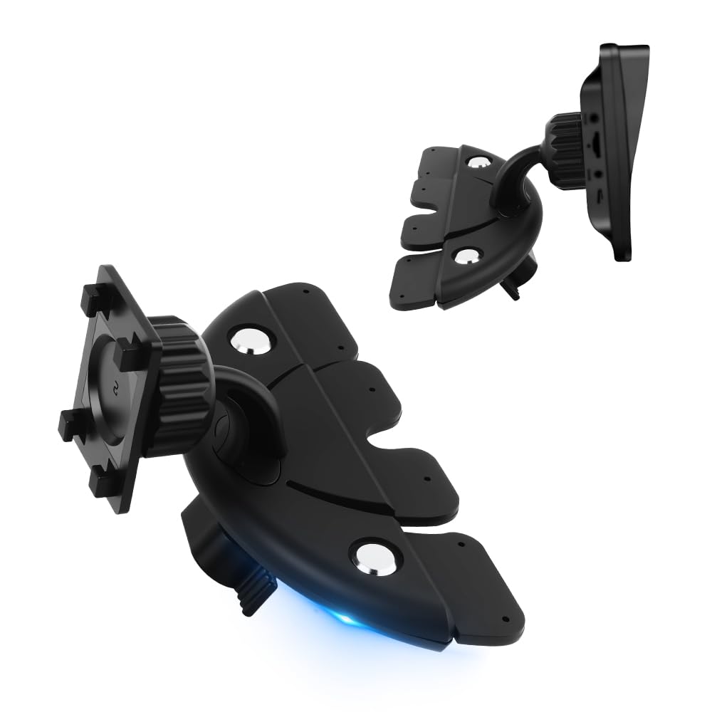 CD Slot Mount for CarPlay Screen 360 Rotatable CarPlay Screen Mount with Triangle Stabilizing Support Universal CD Mounts
