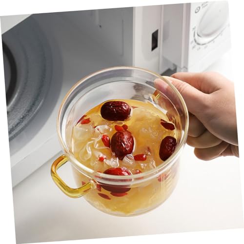 Cuisson uniforme en verre avec la marmite double poignée de 150ml Toyvian