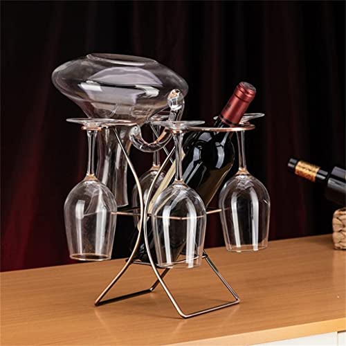 Soporte para botellas de vino TEMKIN metal vintage miniatura 3
