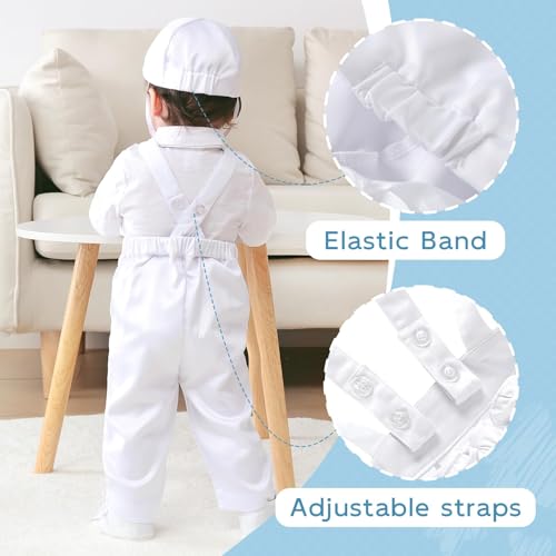 Image of Booulfi Baptism Christening Outfits for Baby Boy Outfits,NB- 5t Boy Clothes