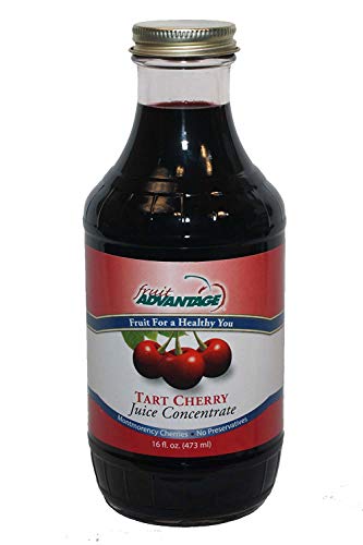 Tart Cherry Juice Concentrate (6-Pack) Premium Glass Bottle 16oz 100% Pure Michigan-Grown Montmorency Tart Cherries