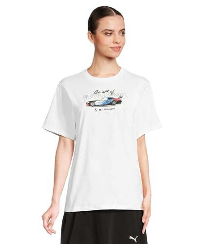 PUMA Women's Standard BMW M Motorsport Graphic T-Shirt, White