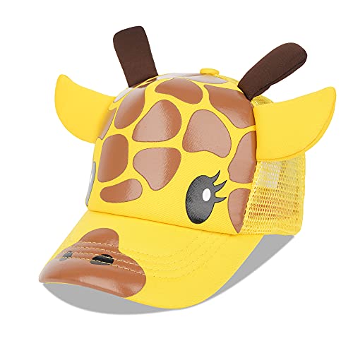 Langzhen Toddler Cute Animal Baseball Cap Adjustable Kids Outdoor Sun Hats Baby Mesh Back Cap For Boys And Girls (S-Giraffe) #TOP13