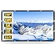 Beamer Leinwand 100 Zoll Projektionsleinwand, 16: 9 HD Tragbare Faltbar Anti-Falten Projektion leinwand 221 x 125 cm, Doppelseitige Projektion Bildschirm für Heimkino, Schule, Treffen und Camping