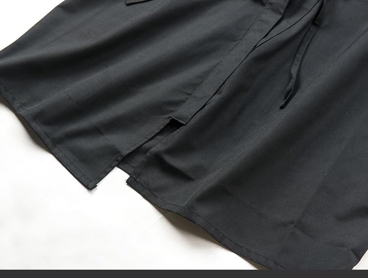 KG023 -IAIDO LARGE SLEEVE BLACK GI - Standard - black broad sleeves iaido gi - 70% polyester 30% cotton3