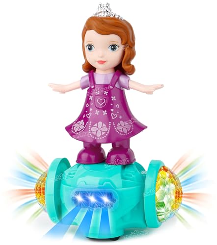 Image of Zest 4 Toyz Musical Toy for Kids 360 Degree Rotating Dancing Dolls for Girls with Light & Sound Toy Bump and Go Activity Play Toys for Toddlers Birthday Gift for Kids 1 Years+ (Pack of 1)