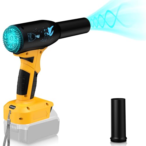 Jet Dry Blower 500W Compatible with Dewalt 20V 60V Battery, High Power 400G Wind Speed Compressed Air Duster, 3 Gear Adjustable Cordless Air Duster, Jet Fan Mini Blower for Car Dry,Keyboard Cleaning
