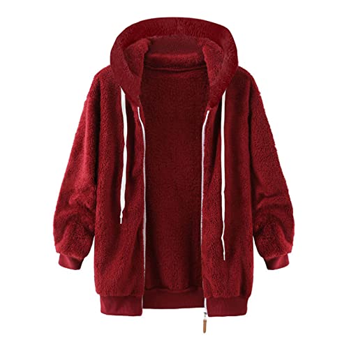 image for Generic Weighted Hoodie Cropped Knit Sweater Half Zip Sweatshirt Women