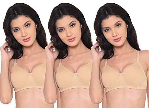 Image of Laavian Women's Cotton Non Padded Non-Wired Shaper T-Shirt Bra