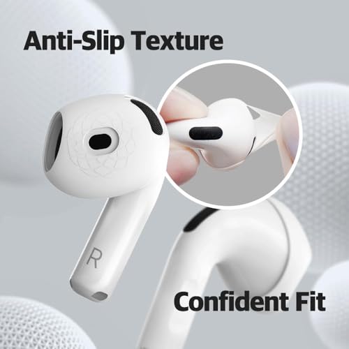 AZLA SednaEarfit for AirPods 4 – Anti-Slip Silicone Covers, Ear Hook Alternative, Case-Compatible Sports Accessories (4 Pairs) [Ultra Slim + Slim] - Image 4