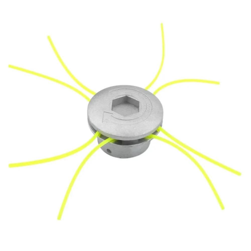 Testina Universale per Filo di Taglio in Alluminio con Filo in Nylon a 4 Linee Compatibile con(A)