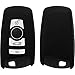 Produktbild PhoneNatic Silikon Schlüssel Hülle kompatibel mit der BMW X3 F25, X5 F15 und X6 F16 4-Tasten Fernbedienung in schwarz Funkschlüssel 4-Key