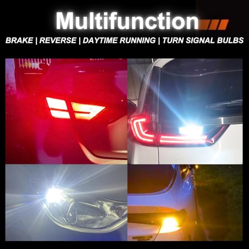 Image of SEALIGHT LED Backup Reverse Light Bulb, 3157 LED Bulb White, 6000K Super Bright, Brake Parking Light, 3156 3056 3457 4157 3157NA Plug N Play, Automotive Vehicle Top Clearance Light Assemblies