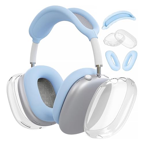 Écouteurs AirPods Max protégés en voyage grâce à cet étui silicone et TPU transparent