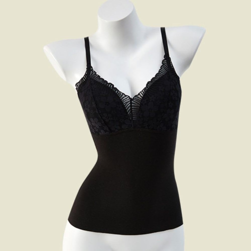 2 Pezzi Canottiere Invernali da Donna in Micropile Caldo con Reggiseno Incorporato, Canotte Termiche da Donna Intimo in Pizzo, Canotta Senza Maniche Canottiera Canotta Canotta