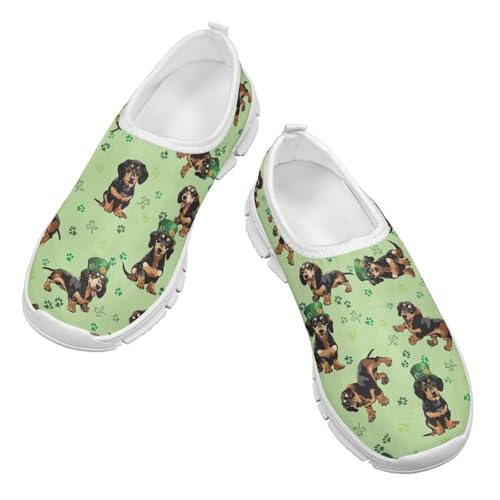 4 Leaf Shoes for Girls Running Slip On Shoes Size Little Kid St. Patrick's Day Shoes3