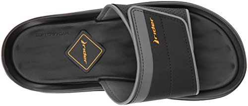 Rider Men's Dunas Evolution II Slide Sandal, Black/Grey, 13 Medium US ...