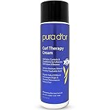 PURA D'OR Curl Therapy Leave-In Styling Cream (8oz) For Curly, Wavy or Frizzy Hair, Hydrates & Condi