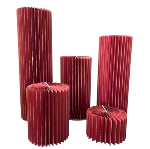 Colonnes romaines empilables avec support cylindrique sur piédestal pour décorations - 2