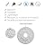 Ekena Millwork CM18GA2 Granada Ceiling Medallion, 18"OD x 3 1/2"ID x 2 1/2"P, White