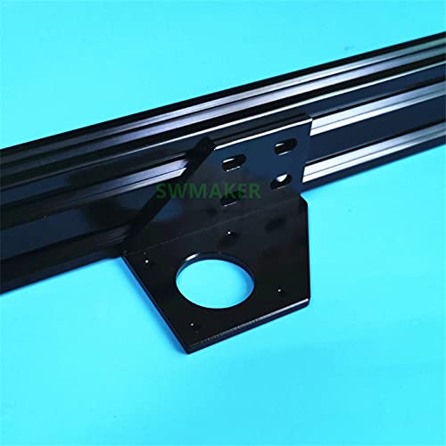 Lysee 3D Printer Parts & Accessories - BLV Y axis Aluminum 17 Motor Mount Bracket L typefor Anet A8 prusa I3 3D Printer Parts - (Color: Black)