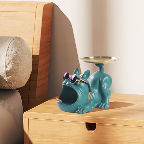 Almacenamiento de sala de estar tipo cuenco para llaves de perro naranja 5