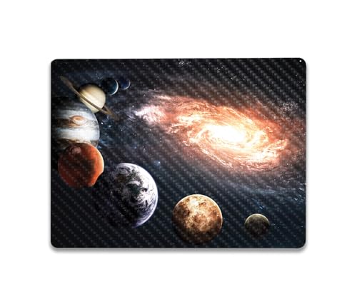 Image of MightySkins Carbon Fiber Skin Compatible with Microsoft Surface Laptop Go 3 (2023) Full Wrap Kit - Solar Galaxy | Protective, Durable Textured Carbon Fiber Finish | Made in The USA