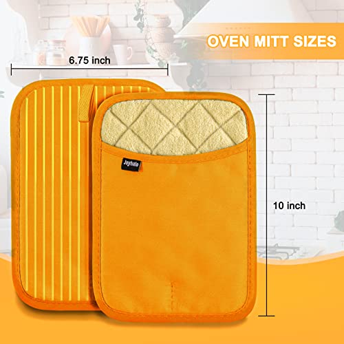 Joyhalo Pot Holders For Kitchen Heat Resistant, Silicone Hot Pads Pot Holder, Cotton Lining And Non Slip Silicone Stripes For Cooking And Baking, Set Of 2 #TOP4