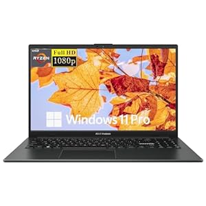 ASUS Vivobook Go – Laptop FHD de 15.6 pulgadas, portátil de negocios, AMD Ryzen 3 7320U, 8 GB de RAM, SSD de 128 GB, plano de 180°, WiFi, Bluetooth, Windows 11 Pro, negro mixto