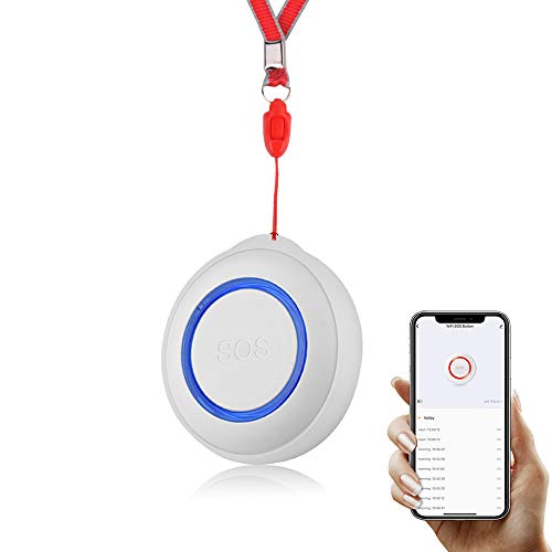 WIFI Tasto di SOS Smart Wireless Sensore di Allarme Lallarme Anziani Impermeabile Di Aiuto di Emergenza Interruttore di Allarme Caregiver Pulsante di Chiamata per Gli Anziani a