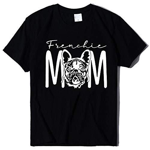 NINEXY T-Shirt à Manches Courtes pour Femmes thème de la fête des mères imprimé Chien col Rond Confortable Pull Ample Haut de la Mode de la Rue Cover