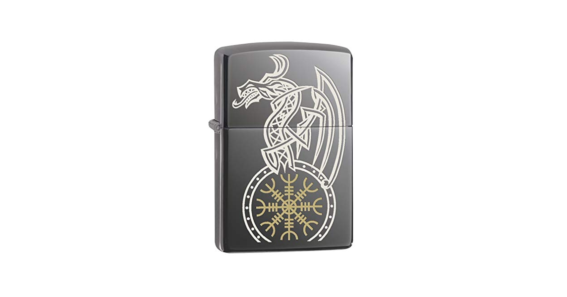 Amazon.com: Zippo Lighter: Viking Dragon - Black Ice 80625