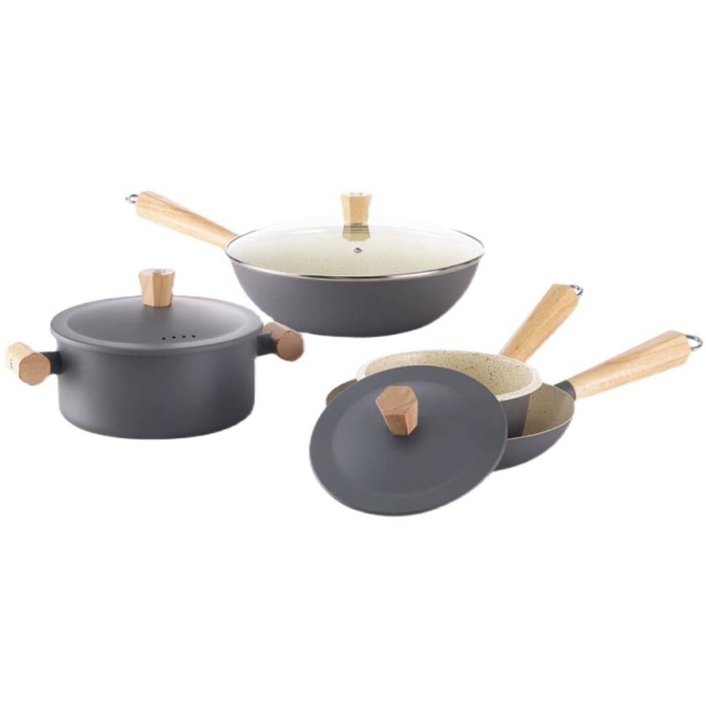 Pentola Cucina, Set pentole, Set pentole, pentola Il Latte, pentola zuppa, Padella Antiaderente in Ferro, pentola zuppa, Set 4 pentole con Coperchio, pentola Cucina