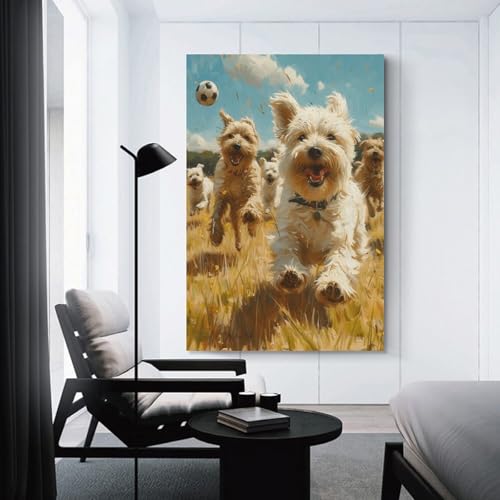 Cuadros decoracion de cachorros para crear un dormitorio infantil acogedor y tierno 3