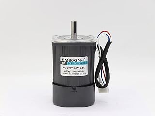 Davitu AC Motor - DC24V 60W 5D60GN miniature permanent magnet motor adjustable speed and reversing electric tools mechanical equipment accessories - (Speed: 1400)