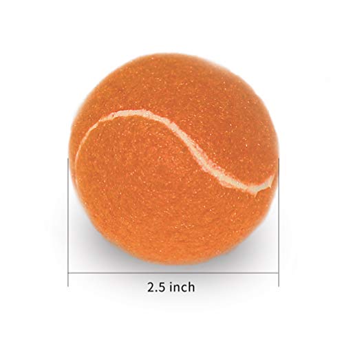 Urbest Tennis Balls, 12 Packs Training Tennis Balls Practice Balls For Novice Player, Pet Dog Playing Balls With Mesh Carry Bag (Orange) #TOP1