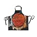 Domiking, grembiule da basket, unisex, con tasche, collo regolabile, per cucinare in forno, giardinaggio